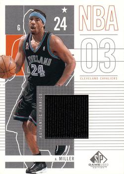 2002-03 SP Game Used #16 Andre Miller Front