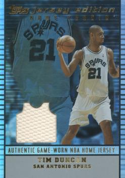2002-03 Topps Jersey Edition #JETDU Tim Duncan Front