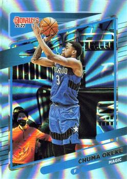 2021-22 Donruss - Holo Light Blue Laser #36 Chuma Okeke Front