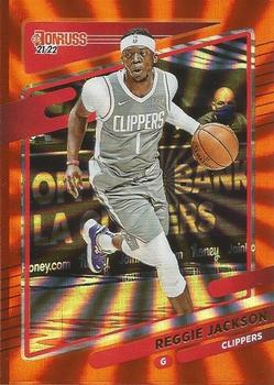 2021-22 Donruss - Holo Orange Laser #59 Reggie Jackson Front