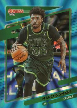 2021-22 Donruss - Holo Teal Laser #140 Marcus Smart Front