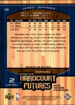 2002-03 Upper Deck Hardcourt #126 Jared Jeffries Back