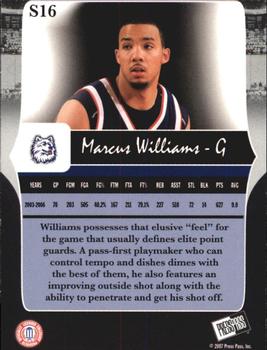 2006-07 Press Pass Legends - Silver #S16 Marcus Williams Back