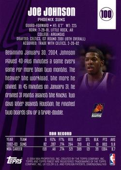 2003-04 Finest #100 Joe Johnson Back