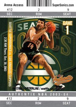 2003-04 Fleer Authentix #33 Predrag Drobnjak Front