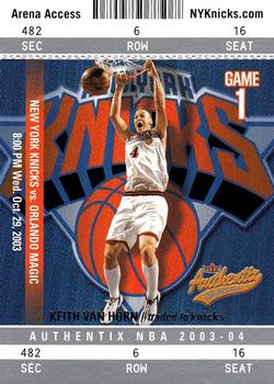 2003-04 Fleer Authentix #83 Keith Van Horn Front