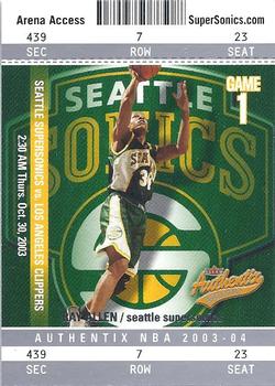 2003-04 Fleer Authentix #91 Ray Allen Front