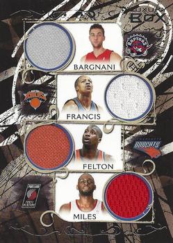 2006-07 Topps Luxury Box - Relics Quad #LBQR-19 Andrea Bargnani / Steve Francis / Raymond Felton / Darius Miles Front