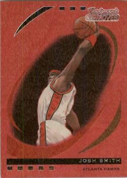 2006-07 Topps Trademark Moves - Wood Red #21 Josh Smith Front