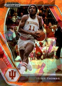 2021 Panini Prizm Draft Picks - Orange Ice #36 Isiah Thomas Front