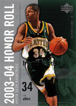 2003-04 Upper Deck Honor Roll #80 Ray Allen Front