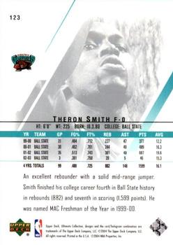 2003-04 Upper Deck Ultimate Collection #123 Theron Smith Back