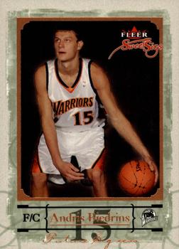 2004-05 Fleer Sweet Sigs #87 Andris Biedrins Front