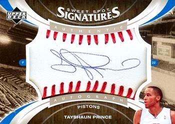 2006-07 Upper Deck Sweet Shot - Sweet Spot Signatures #SSS-TP Tayshaun Prince Front