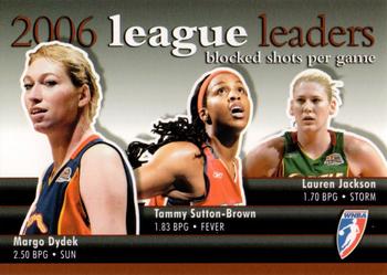 2007 Rittenhouse WNBA - League Leaders #LL5 Margo Dydek / Tammy Sutton-Brown / Lauren Jackson Front