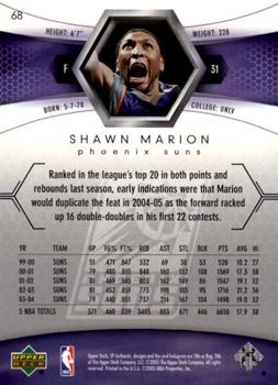 2004-05 SP Authentic #68 Shawn Marion Back