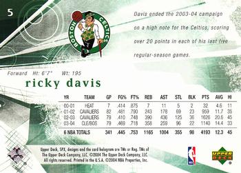 2004-05 SPx #5 Ricky Davis Back