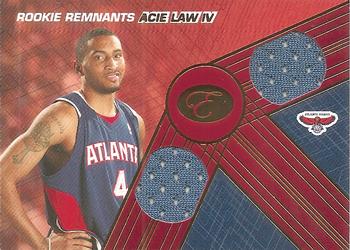 2007-08 Bowman Elevation - Rookie Remnants Dual 29 #RDR-AL4 Acie Law IV Front