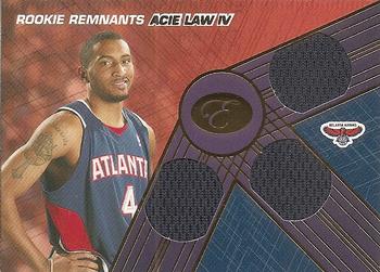 2007-08 Bowman Elevation - Rookie Remnants Triple 39 #RTR-AL4 Acie Law IV Front
