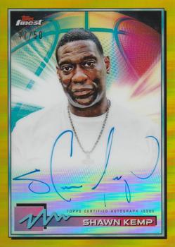 2021 Topps Finest - Autographs Gold #FA-SK Shawn Kemp Front