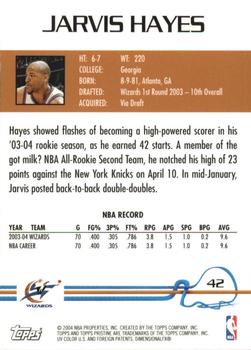 2004-05 Topps Pristine #42 Jarvis Hayes Back