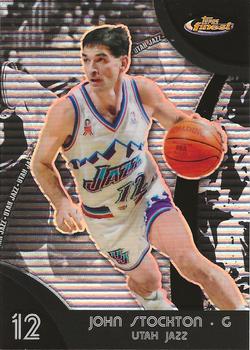 2007-08 Finest - Refractors Black #46 John Stockton Front