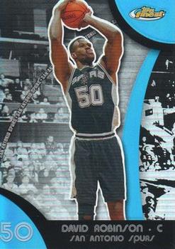 2007-08 Finest - Refractors Blue #45 David Robinson Front