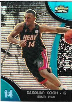 2007-08 Finest - Refractors Blue #96 Daequan Cook Front