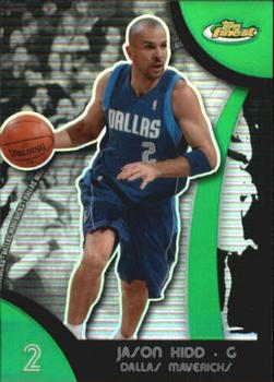 2007-08 Finest - Refractors Green #10 Jason Kidd Front