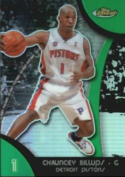 2007-08 Finest - Refractors Green #18 Chauncey Billups Front