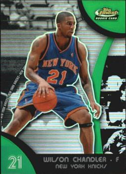 2007-08 Finest - Refractors Green #100 Wilson Chandler Front