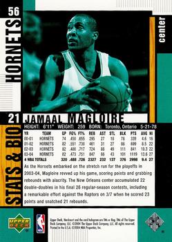 2004-05 Upper Deck Hardcourt #56 Jamaal Magloire Back