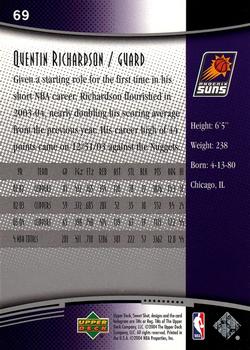 2004-05 Upper Deck Sweet Shot #69 Quentin Richardson Back