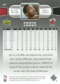 2004-05 Upper Deck #97 Eddie Jones Back