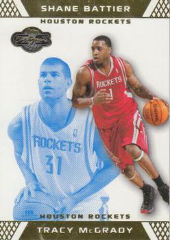 2007-08 Topps Co-Signers - Gold Blue #20 Tracy McGrady / Shane Battier Front