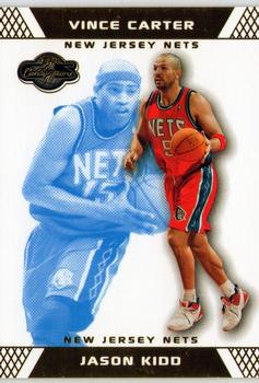 2007-08 Topps Co-Signers - Gold Blue #25 Vince Carter / Jason Kidd Front