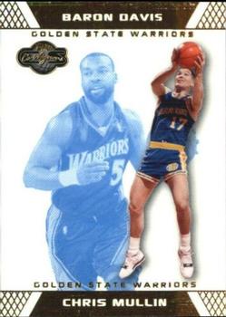 2007-08 Topps Co-Signers - Gold Blue #43 Chris Mullin / Baron Davis Front