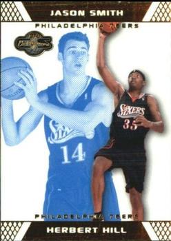 2007-08 Topps Co-Signers - Gold Blue #73 Herbert Hill / Jason Smith Front