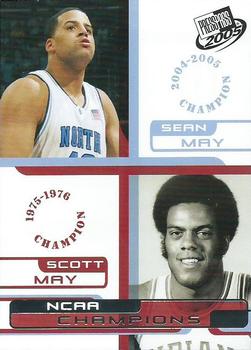 2005 Press Pass #41 Sean May / Scott May Front