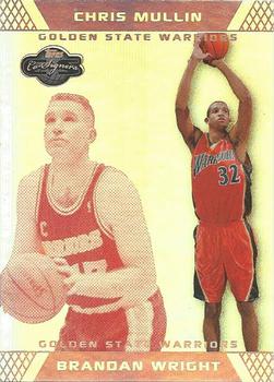 2007-08 Topps Co-Signers - Silver Red Foil #89 Brandan Wright / Chris Mullin Front