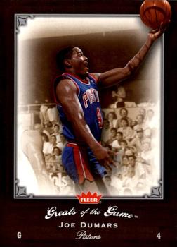 2005-06 Fleer Greats of the Game #24 Joe Dumars Front