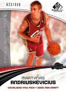 2005-06 SP Game Used #137 Martynas Andriuskevicius Front