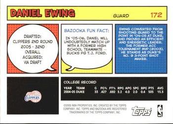 2005-06 Bazooka #172 Daniel Ewing Back