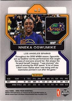 2022 Panini Prizm WNBA #8 Nneka Ogwumike Back