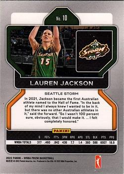 2022 Panini Prizm WNBA #10 Lauren Jackson Back