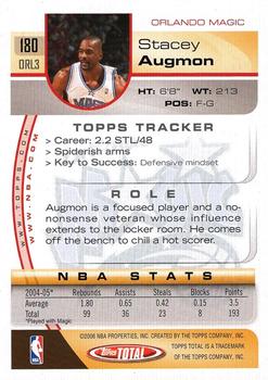 2005-06 Topps Total #180 Stacey Augmon Back