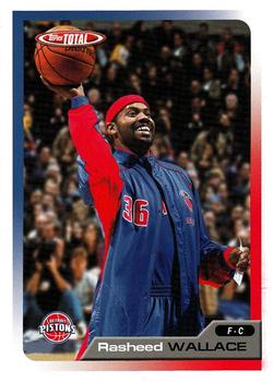 2005-06 Topps Total #187 Rasheed Wallace Front