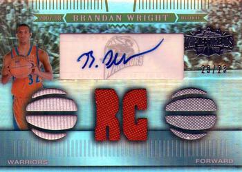 2007-08 Topps Triple Threads - Rookie Relics Autographs Sepia #139 Brandan Wright Front