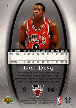 2005-06 Upper Deck Sweet Shot #14 Luol Deng Back