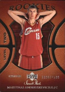 2005-06 Upper Deck Sweet Shot #137 Martynas Andriuskevicius Front